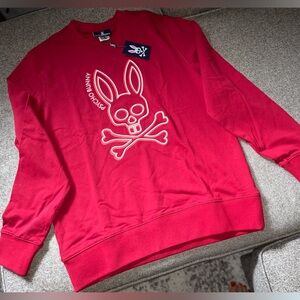 PSYCHO BUNNY MEN'S GRESHAM EMBROIDERED BUNNY SWEATER
